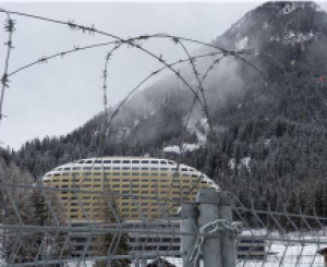 Keeping our global leaders safe, behind the barbed wire of Davos.